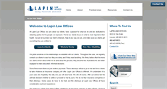 Desktop Screenshot of lapinlawoffices.com